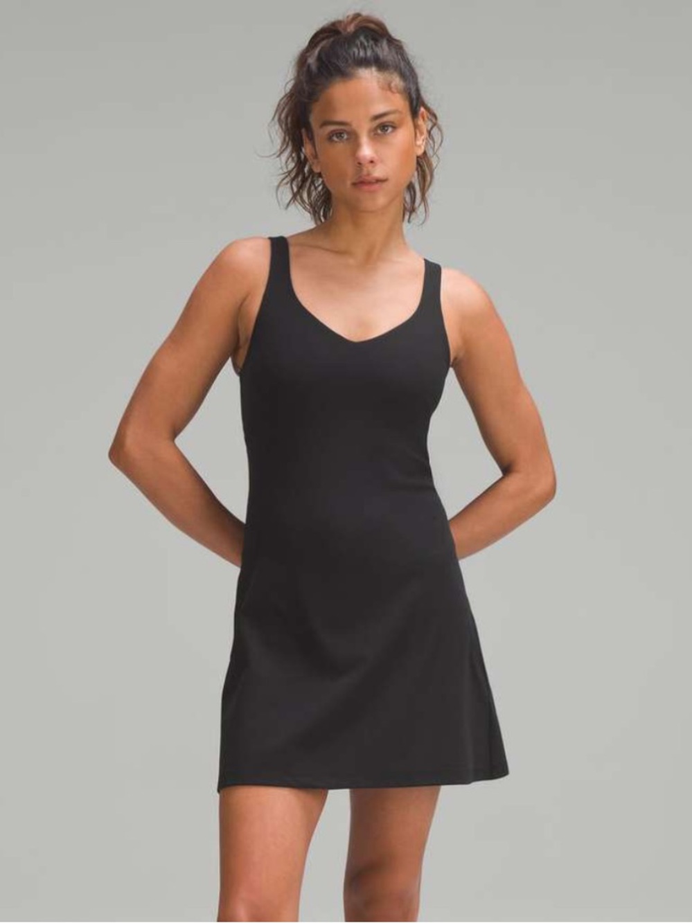 NWT Lululemon Black Align Dress Nulu First Release- Size 8